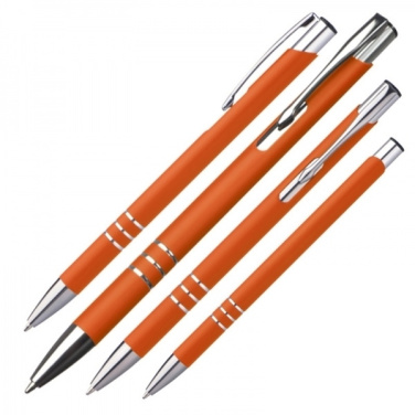 Logo trade promotional gifts image of: Metal ballpen NEW JERSEY